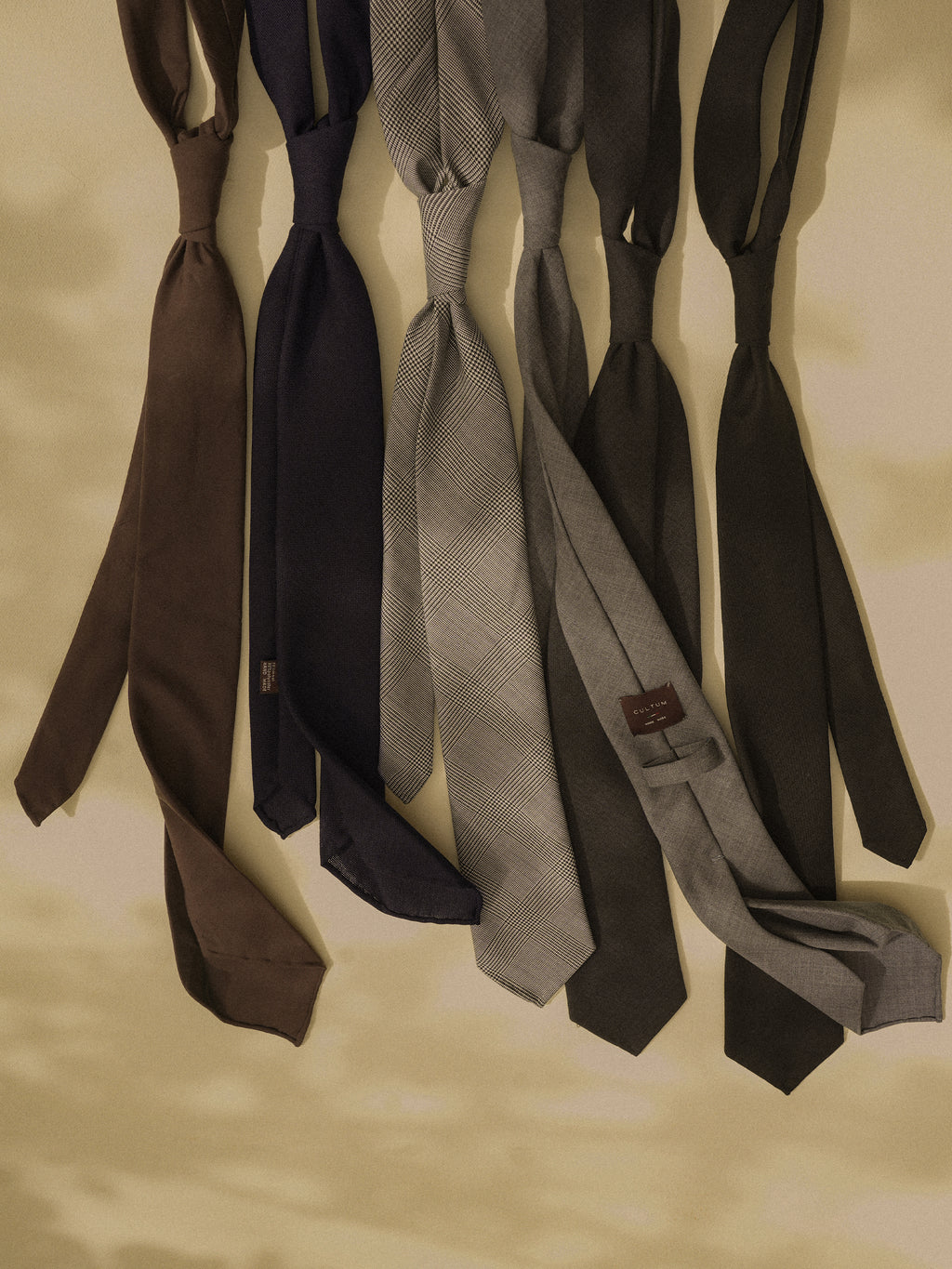 Handmade Three-Fold Italian Wool Tie