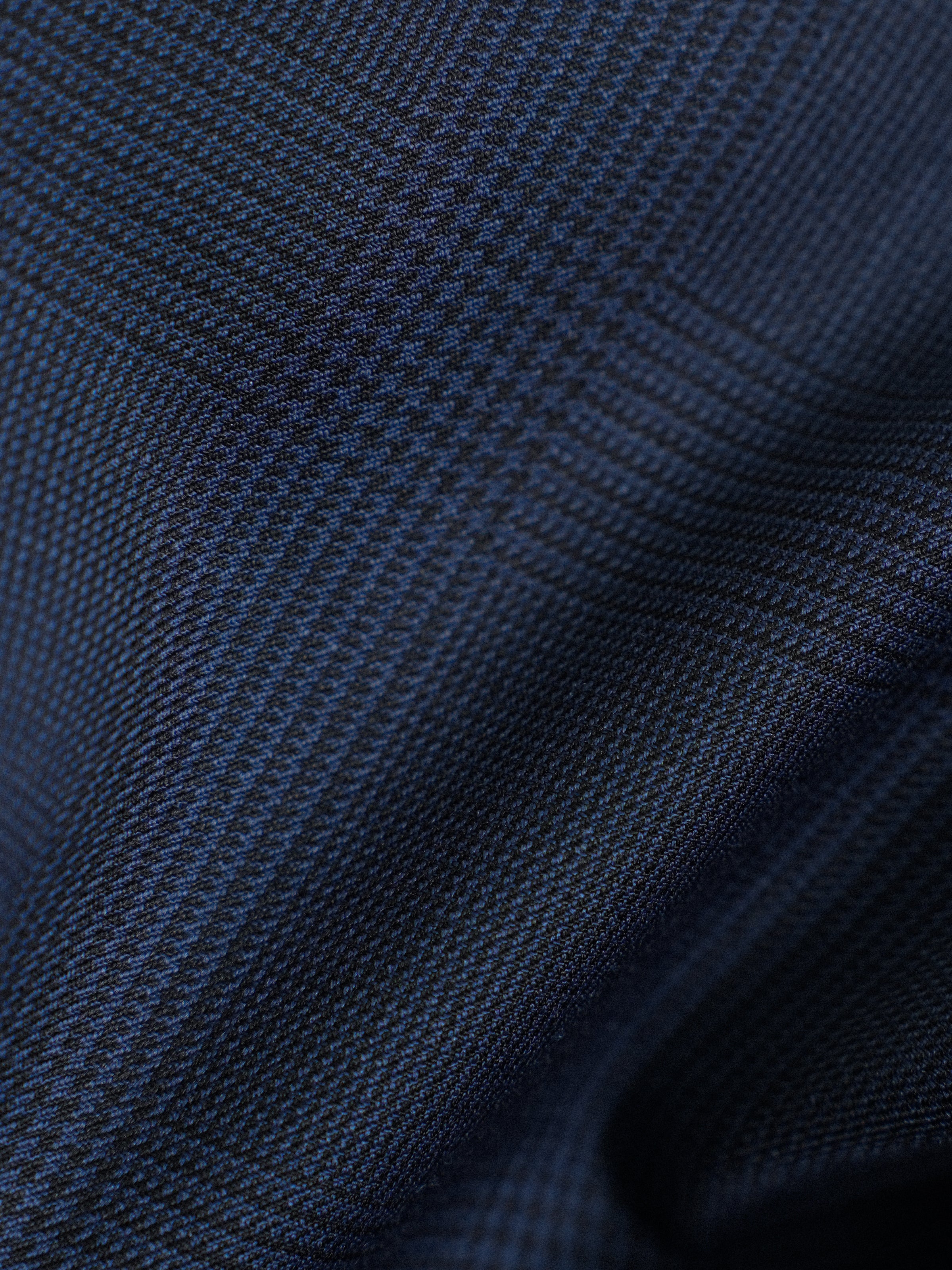 50% Wool Wrinkle-Resistant Men's Slim-Fit Straight-Leg Prince of Wales Check Trousers