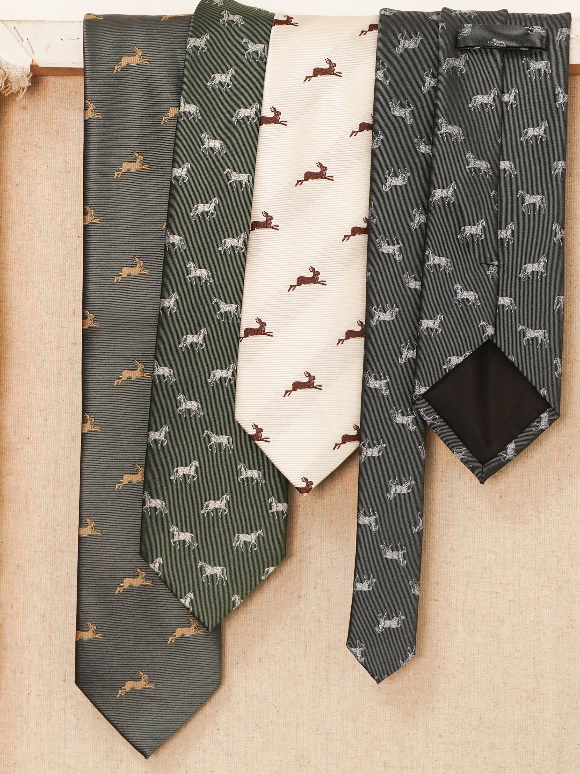 CULTUM Vintage Casual Full-Lined 8CM Animal Print Tie