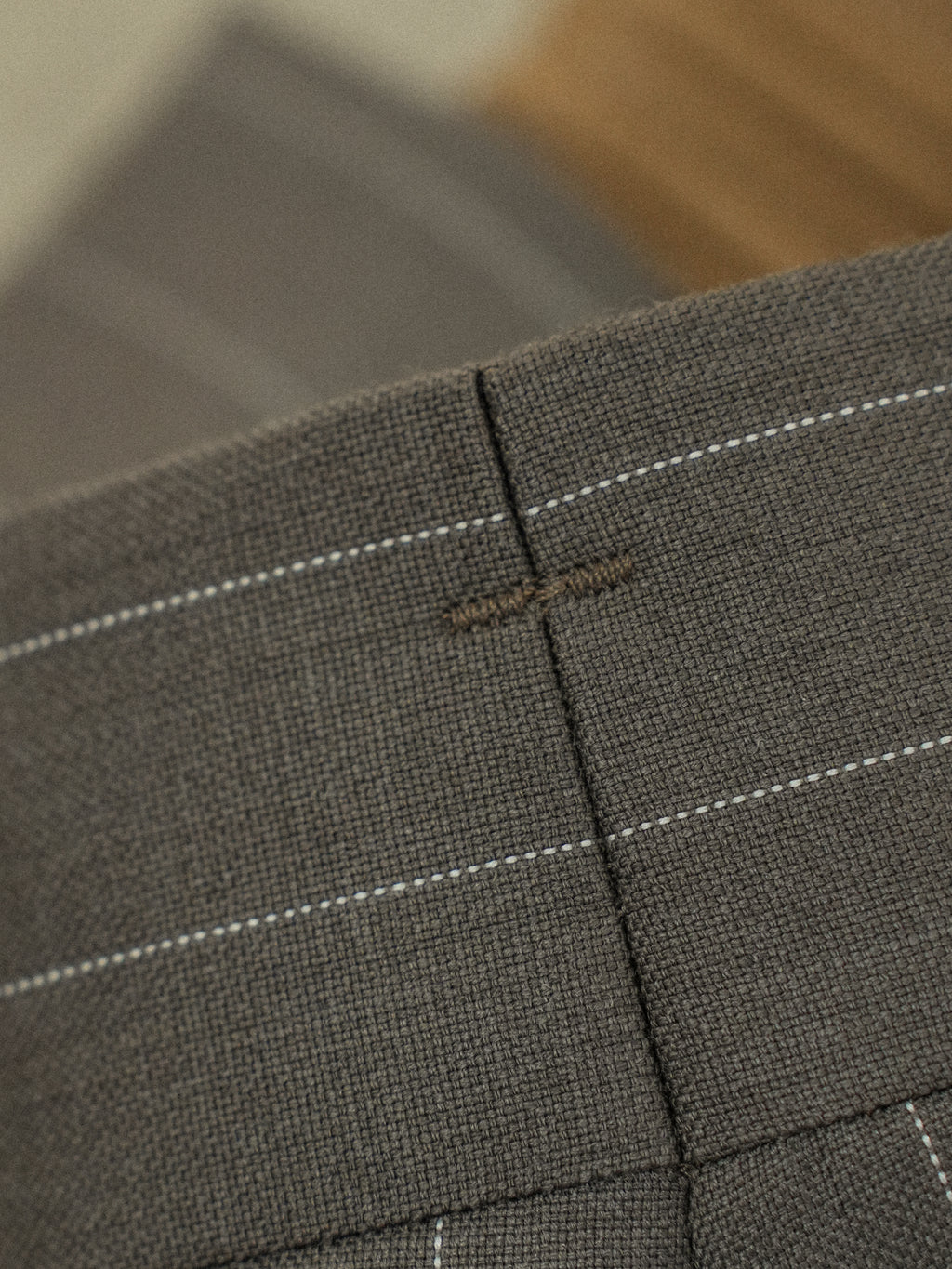 Men's Wool Pinstripe Dress Pants