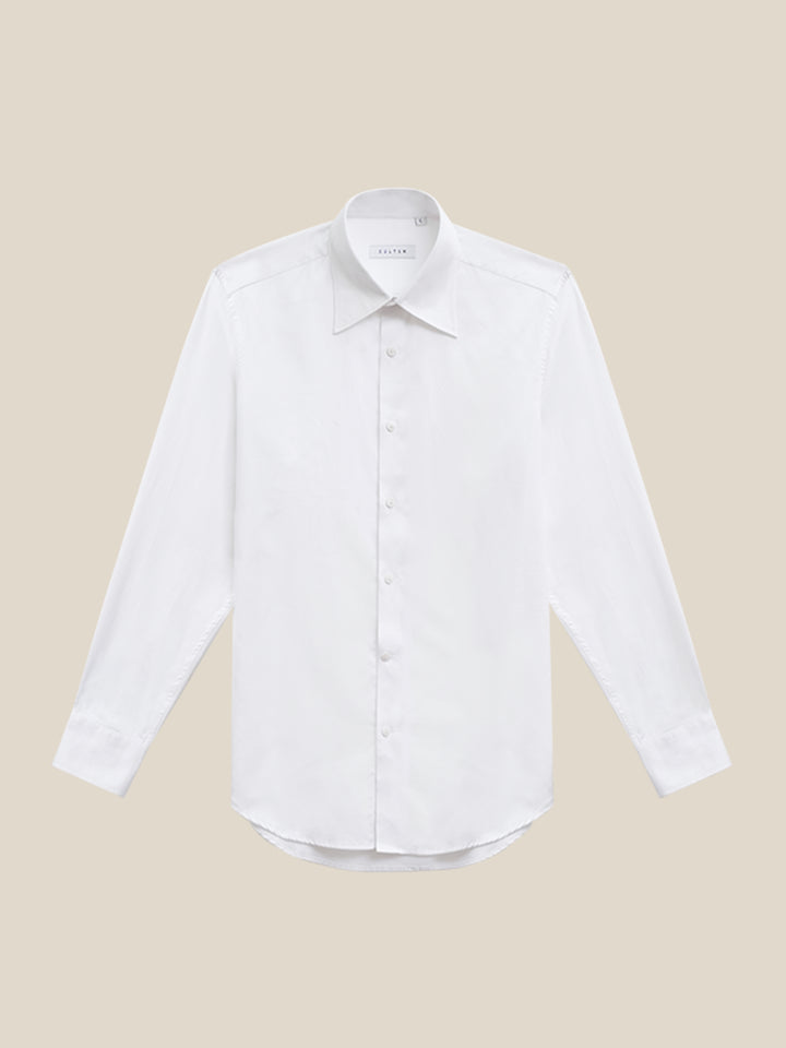 Men's Soft Wrinkle-Resistant White Dress Shirt