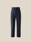 50% Wool Wrinkle-Resistant Men's Slim-Fit Straight-Leg Prince of Wales Check Trousers