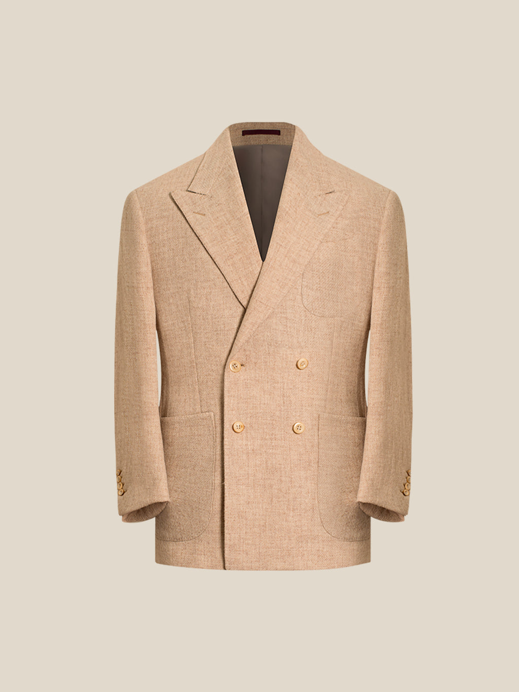 1930s Men's 430g Wool Double-Breasted Suit Jacket
