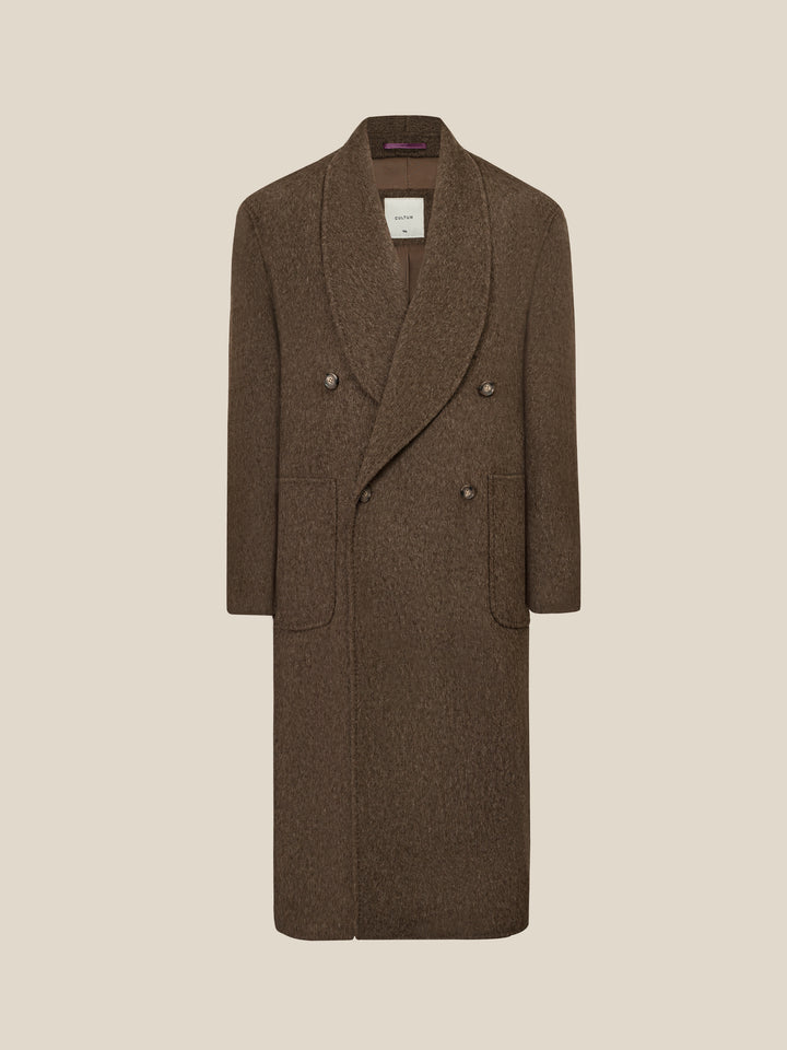 900g Heavy Shawl Collar Wool Coat