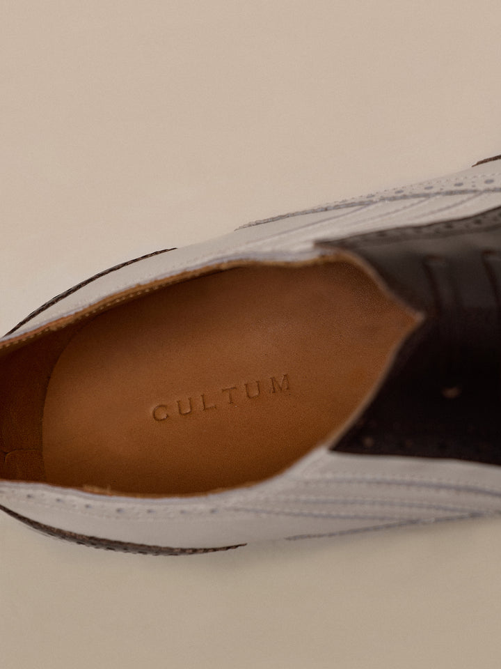 Men's Vintage Two-Tone Oxford Shoes