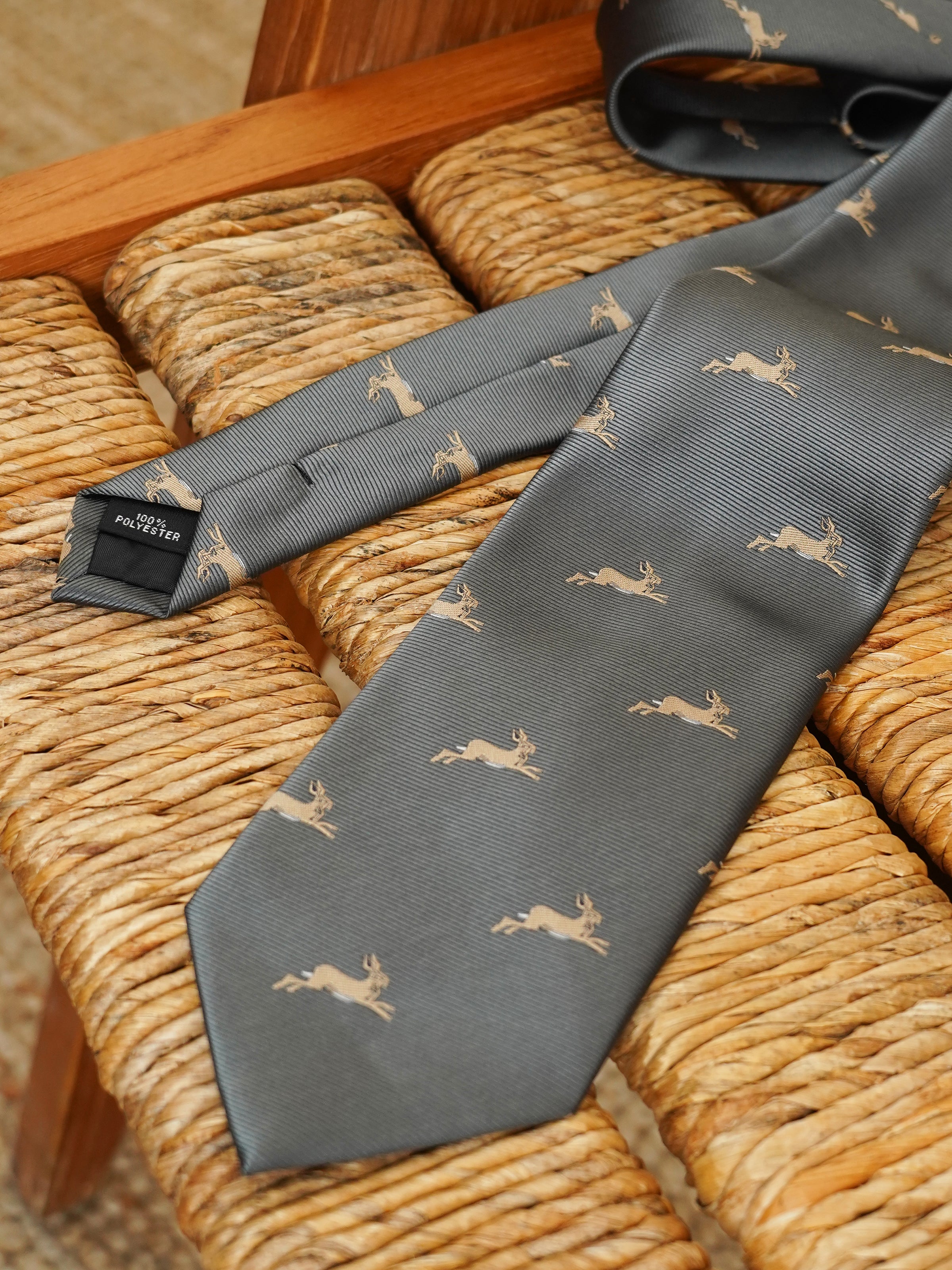 CULTUM Vintage Casual Full-Lined 8CM Animal Print Tie