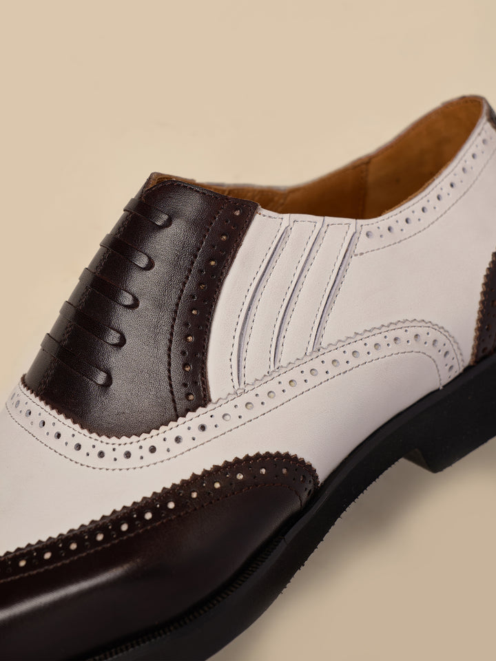 Men's Vintage Two-Tone Oxford Shoes