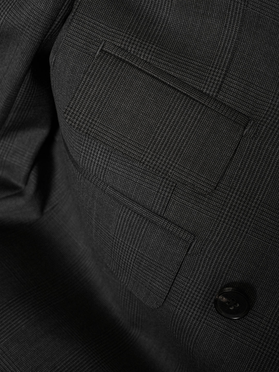 Men's Prince of Wales Check Double-Breasted Suit