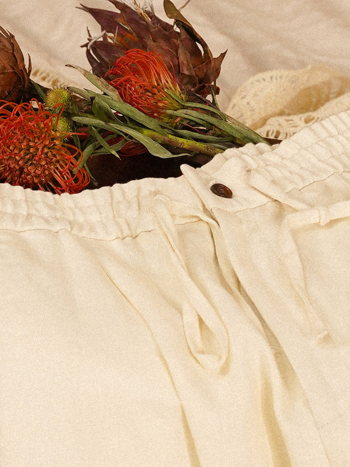 Men's Linen Draped Pants