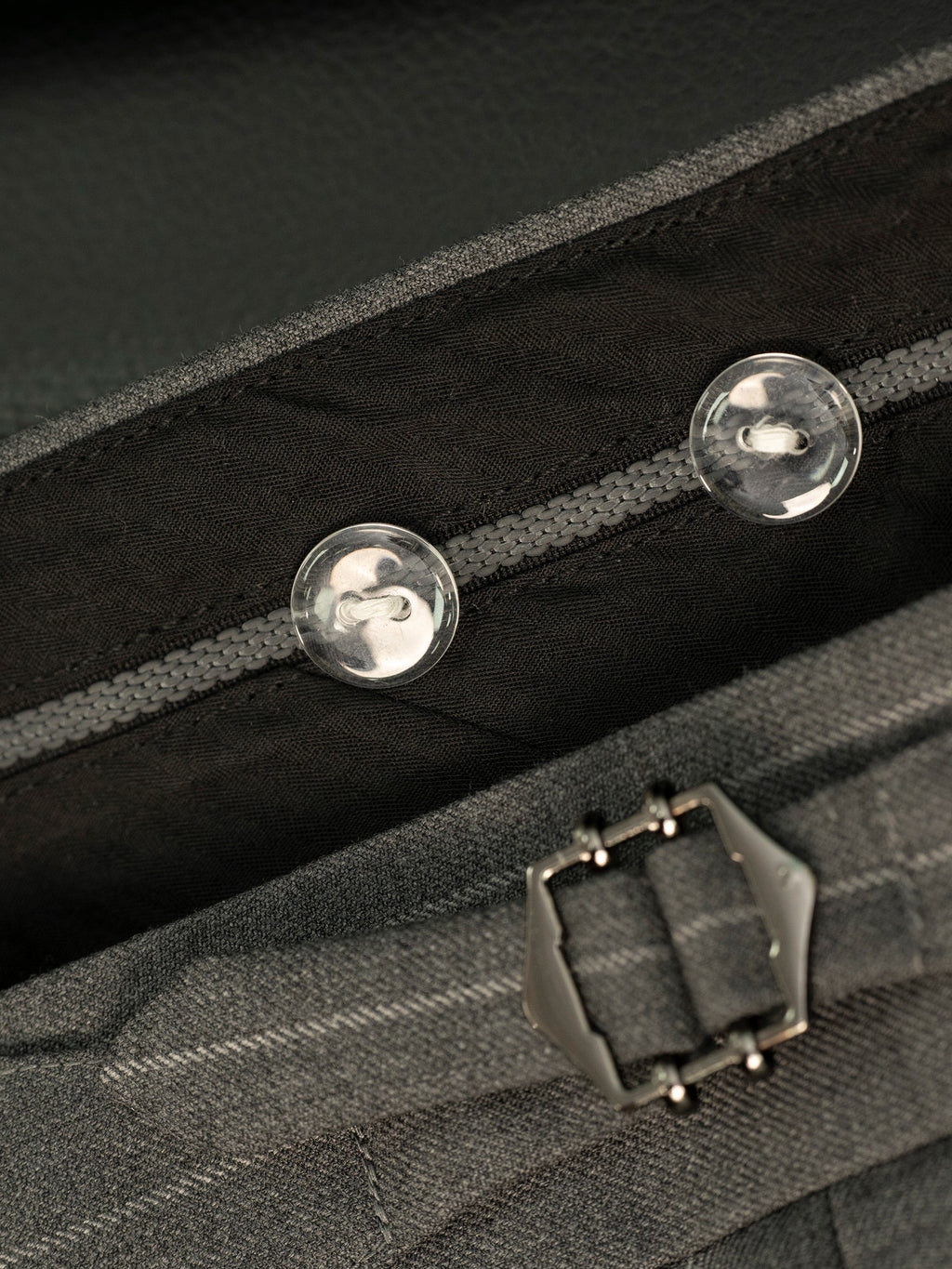 70% Australian Wool Striped Double-Pleated Dress Pants