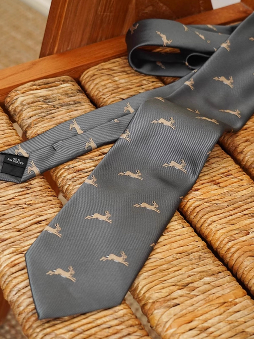CULTUM Vintage Casual Full-Lined 8CM Animal Print Tie