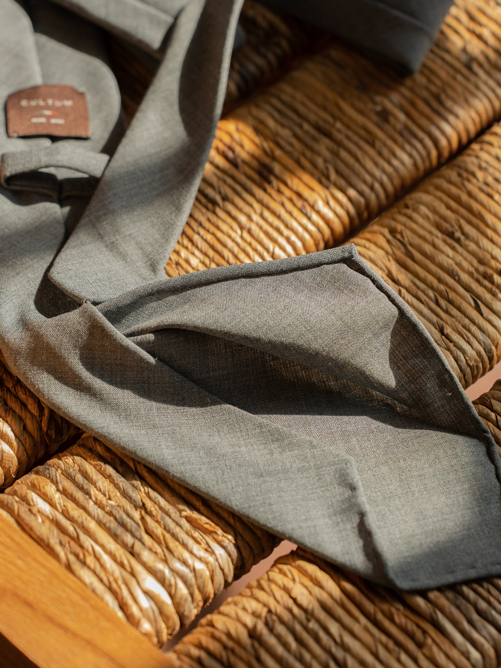 Handmade Three-Fold Italian Wool Tie