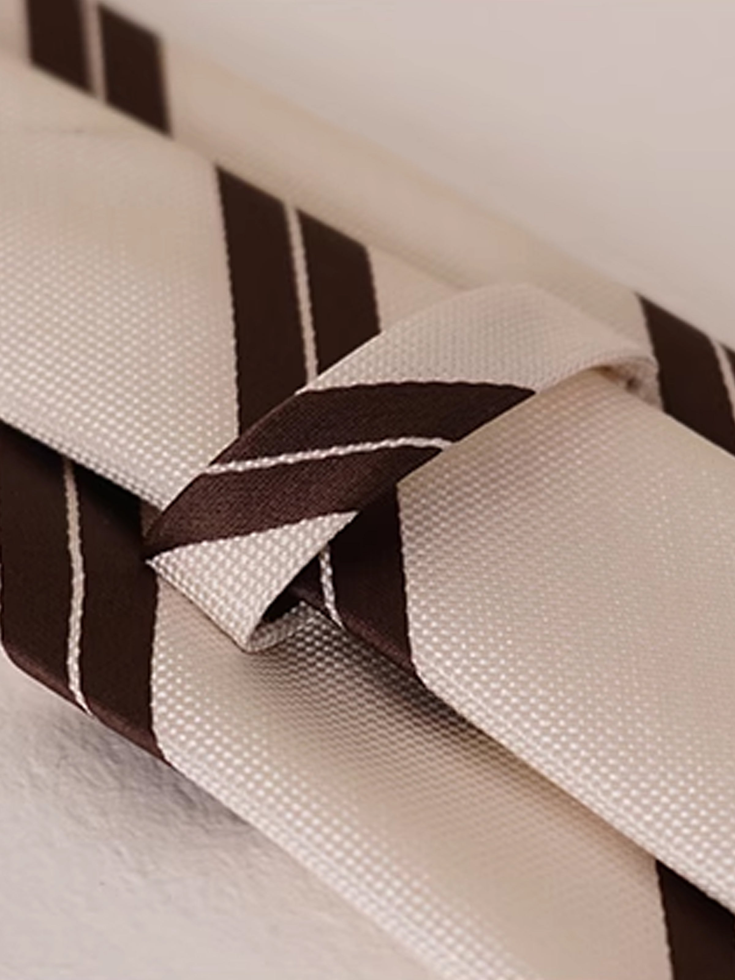 8CM Fine Twill Retro Striped Business Tie