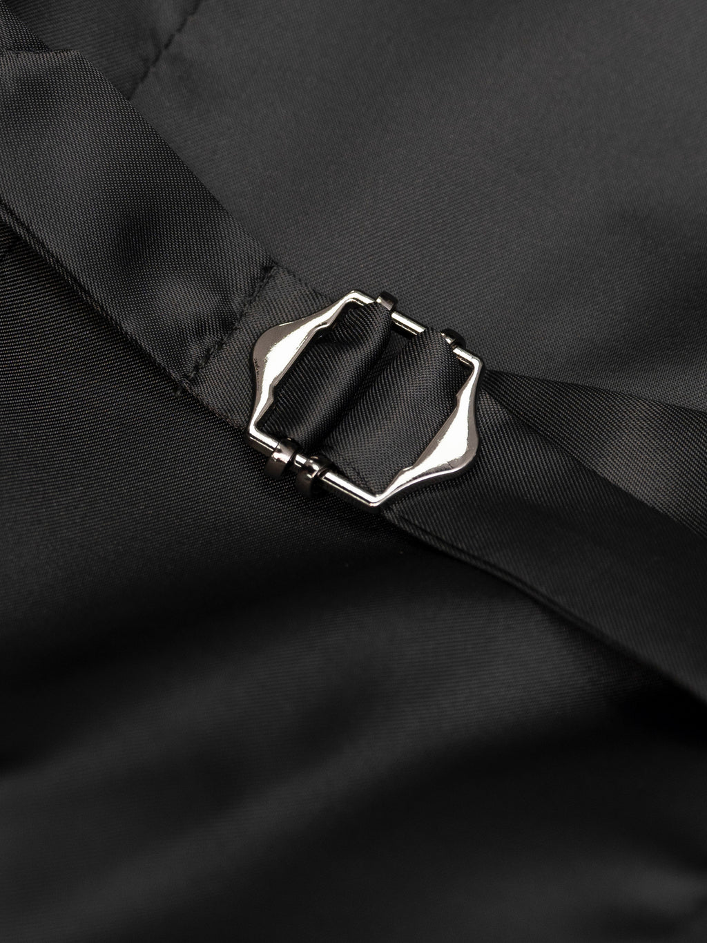 Non-Iron Australian Merino Wool Blend Twill Seersucker Single-Breasted Collarless Vest