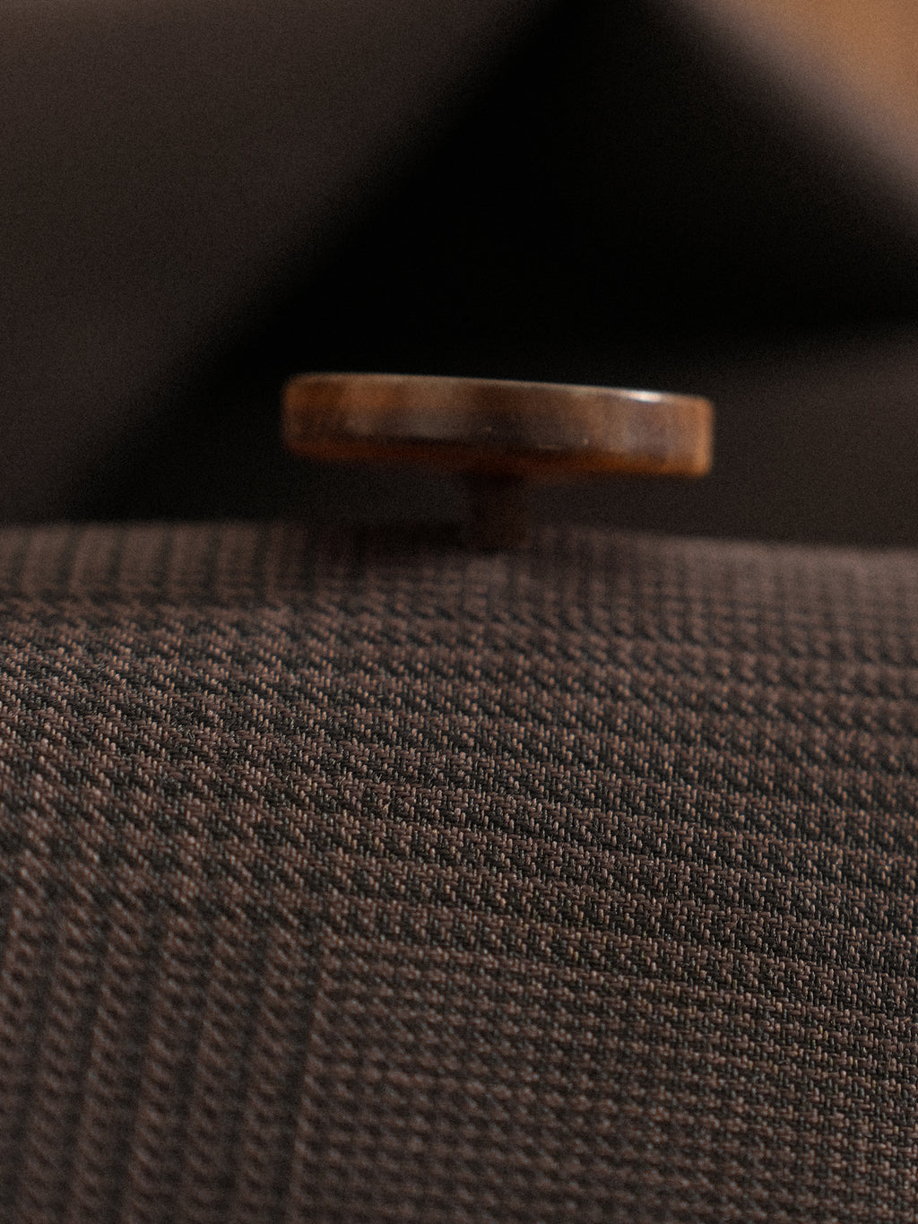 Men's Non-Iron Wool Prince of Wales Check Slim Straight Suit Trousers