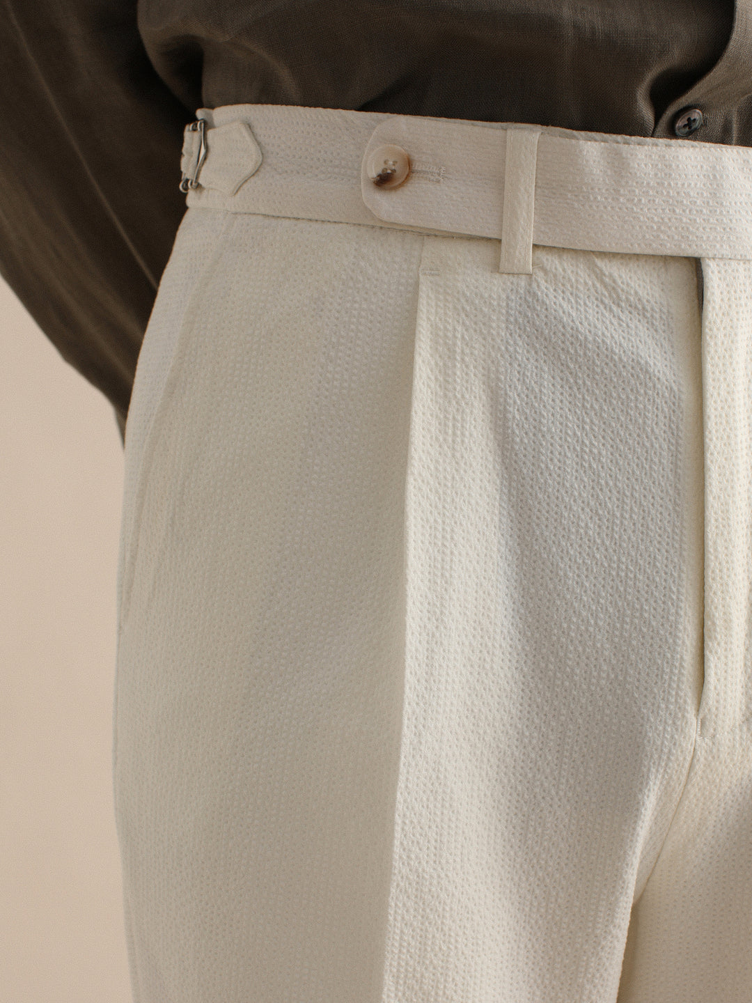 Men's Italian Style Bubble Gauze Trousers