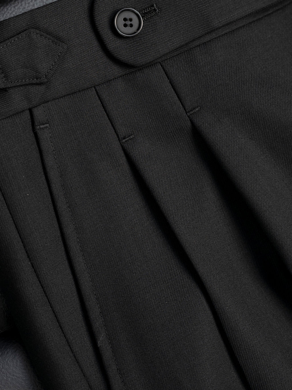 Non-Iron Wool Blend Double Pleated Trousers