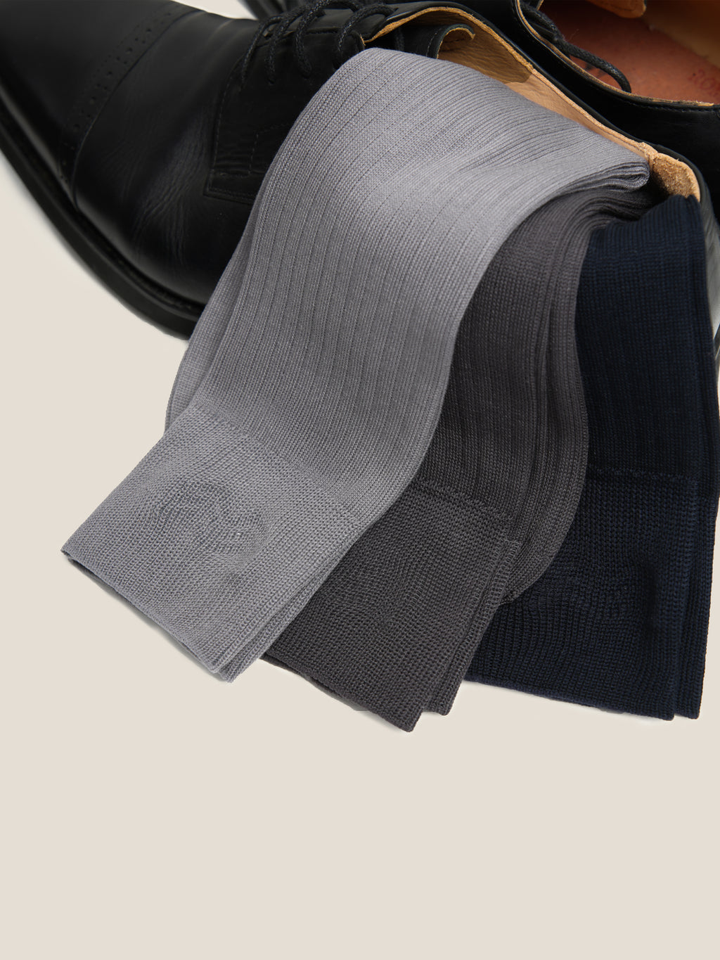 Breathable & Absorbent Striped Mid-Calf Socks