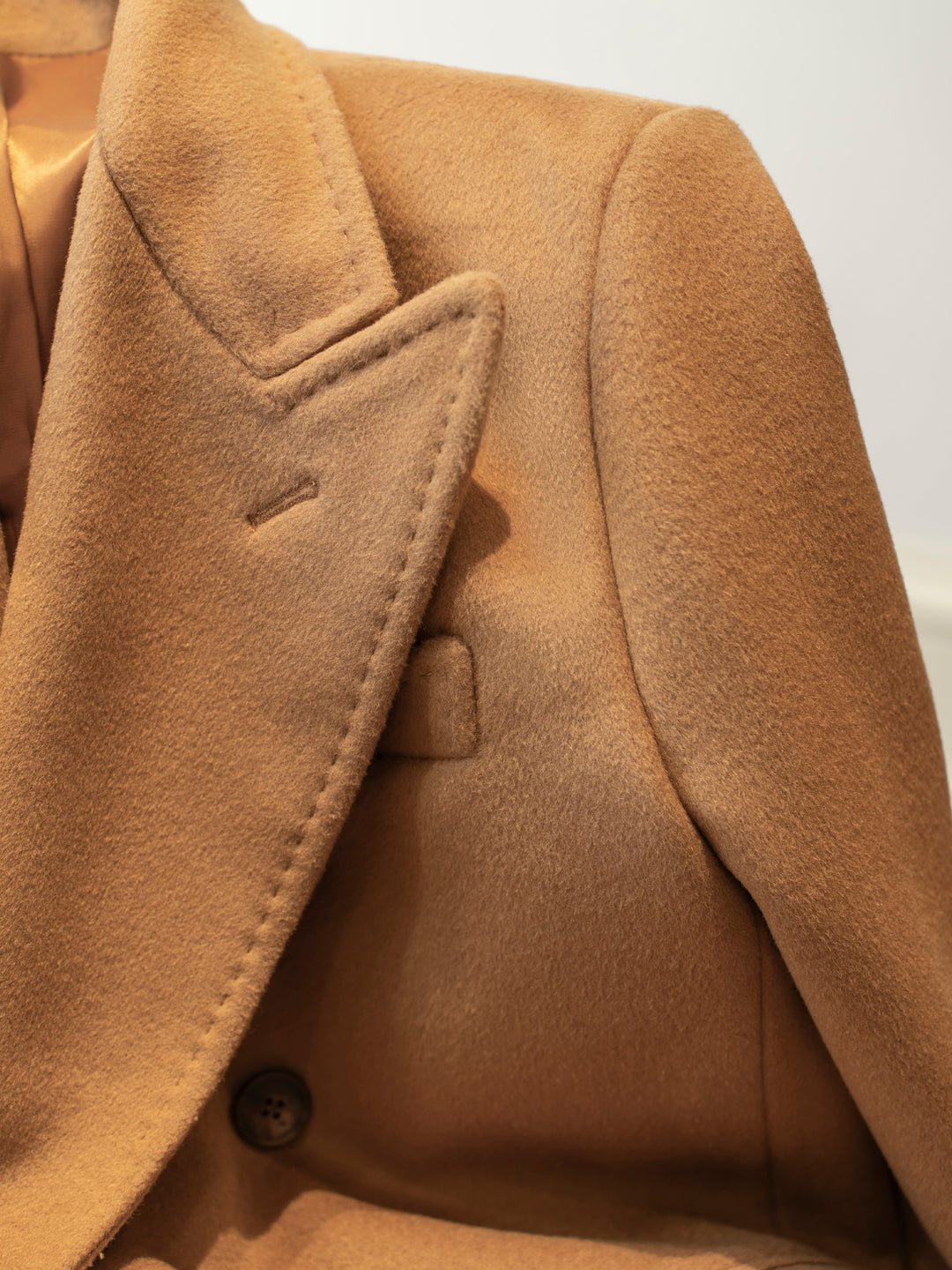 Men's Heavyweight 100% Wool Chester Double-Breasted Overcoat