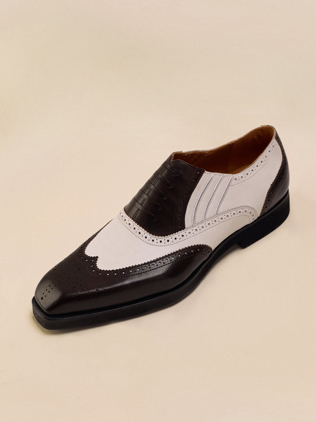 Men's Vintage Two-Tone Oxford Shoes
