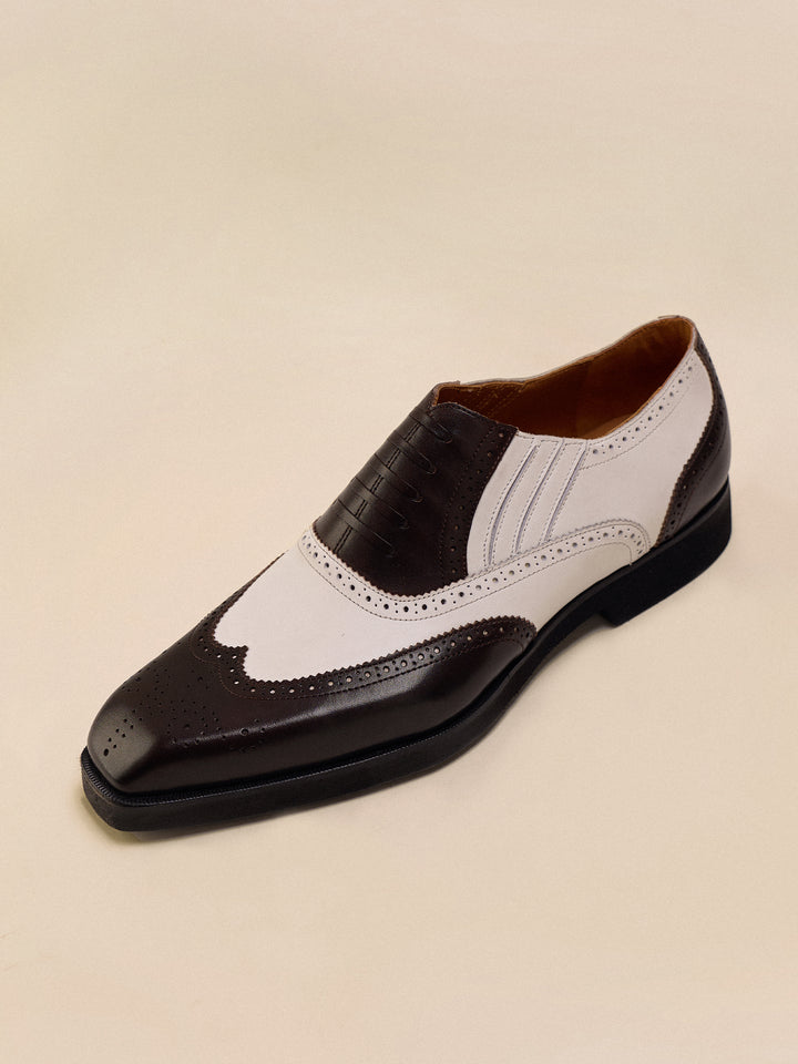 Men's Vintage Two-Tone Oxford Shoes