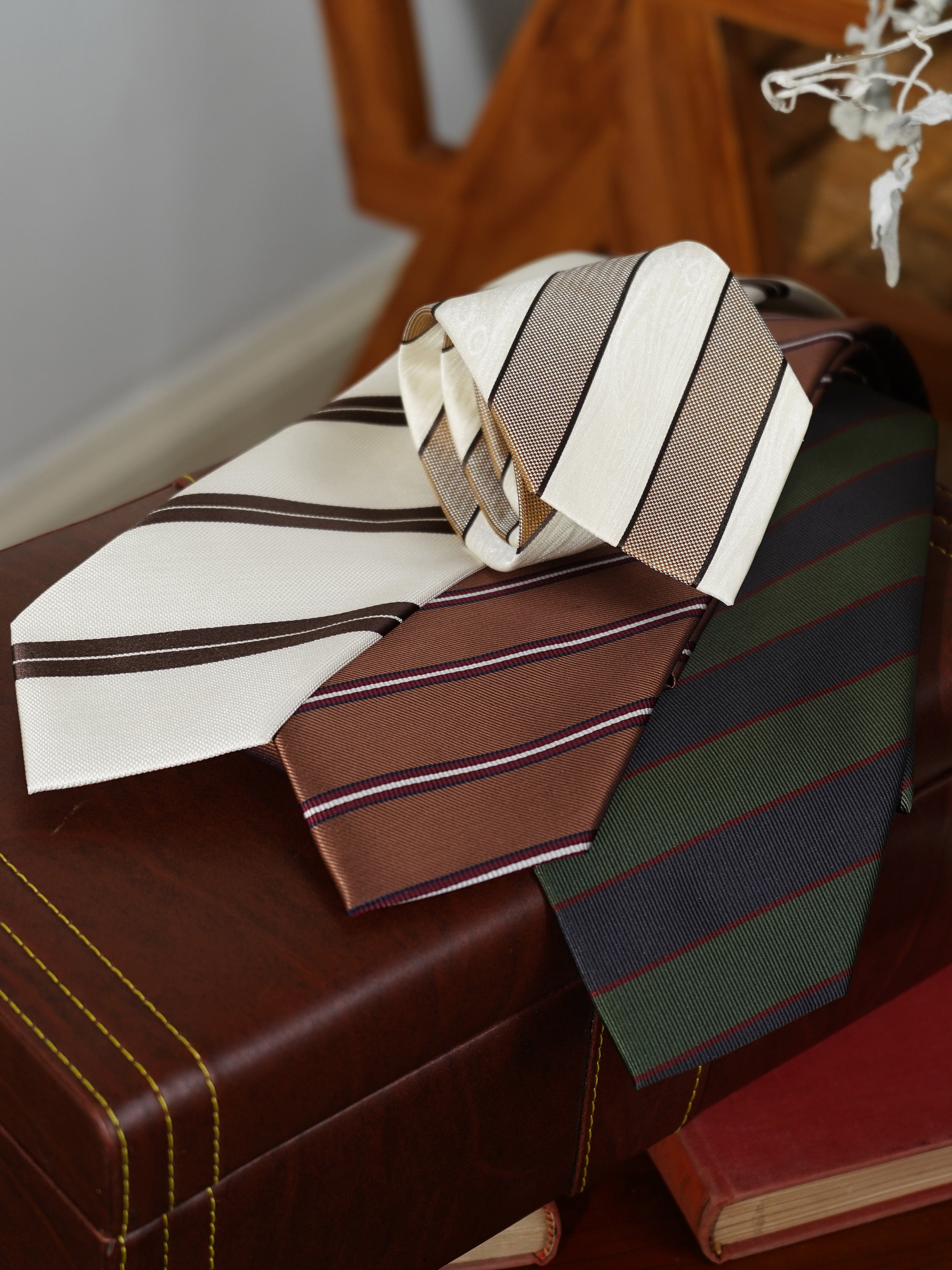 8CM Fine Twill Retro Striped Business Tie