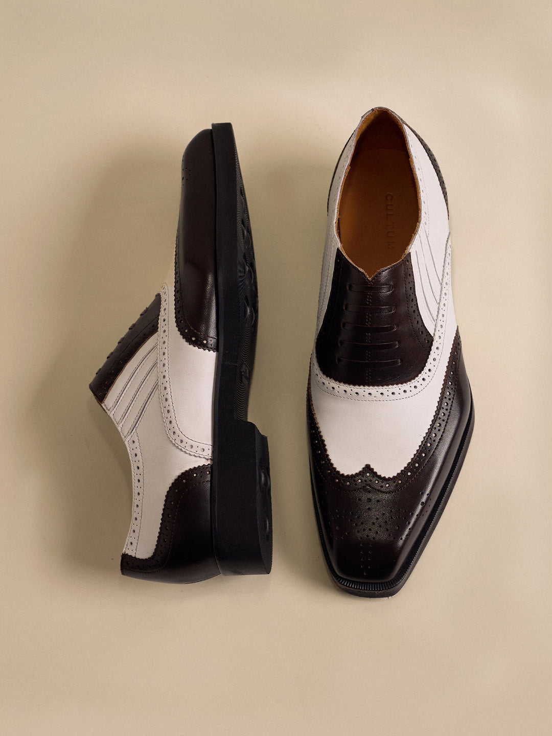 Men's Vintage Two-Tone Oxford Shoes
