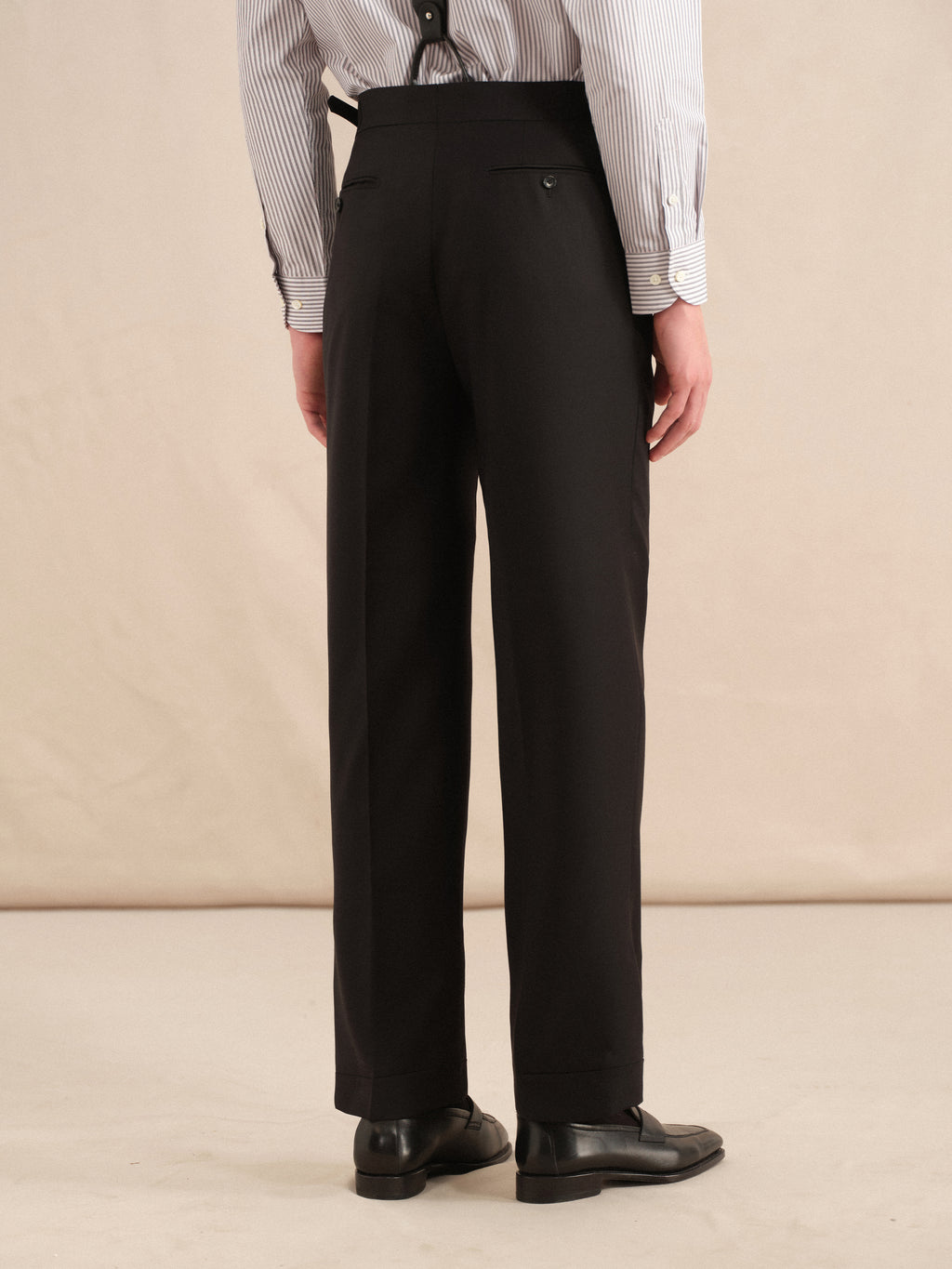 Men's 130S Italian Virgin Wool Straight Trousers