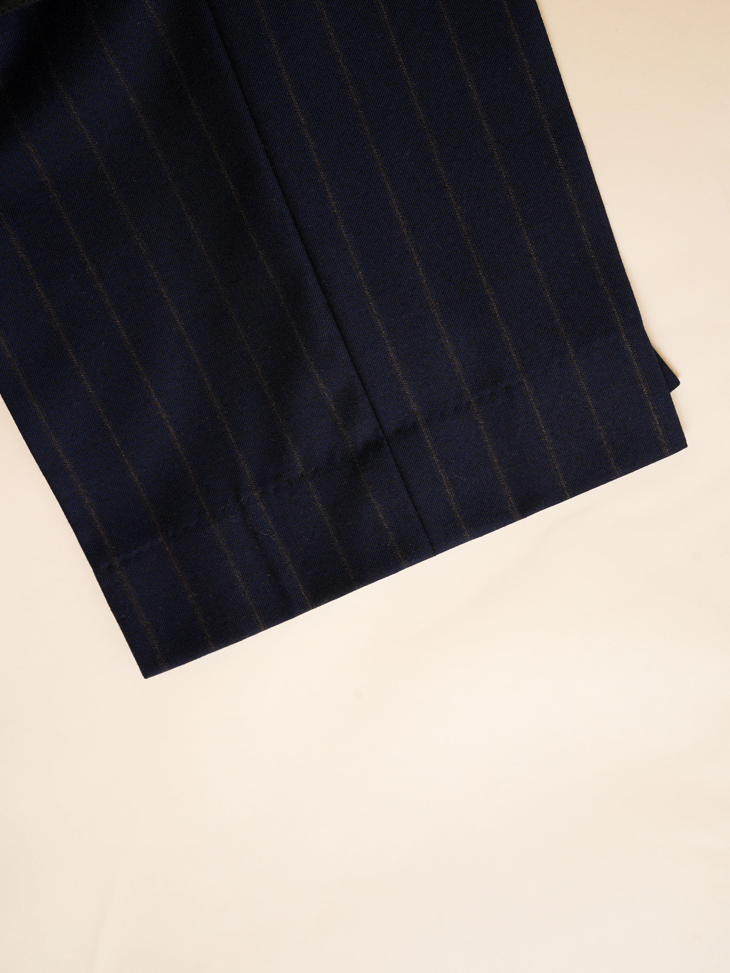 Men's Italian Virgin Wool Striped Dress Pants