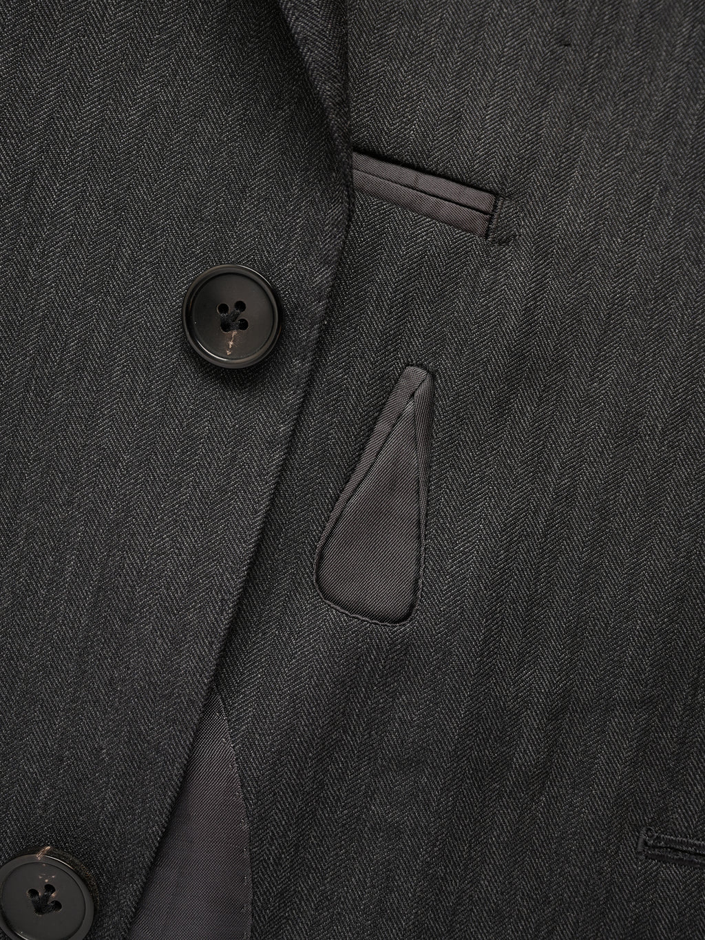 Men's High-Quality 120S Merino Wool Herringbone Suit