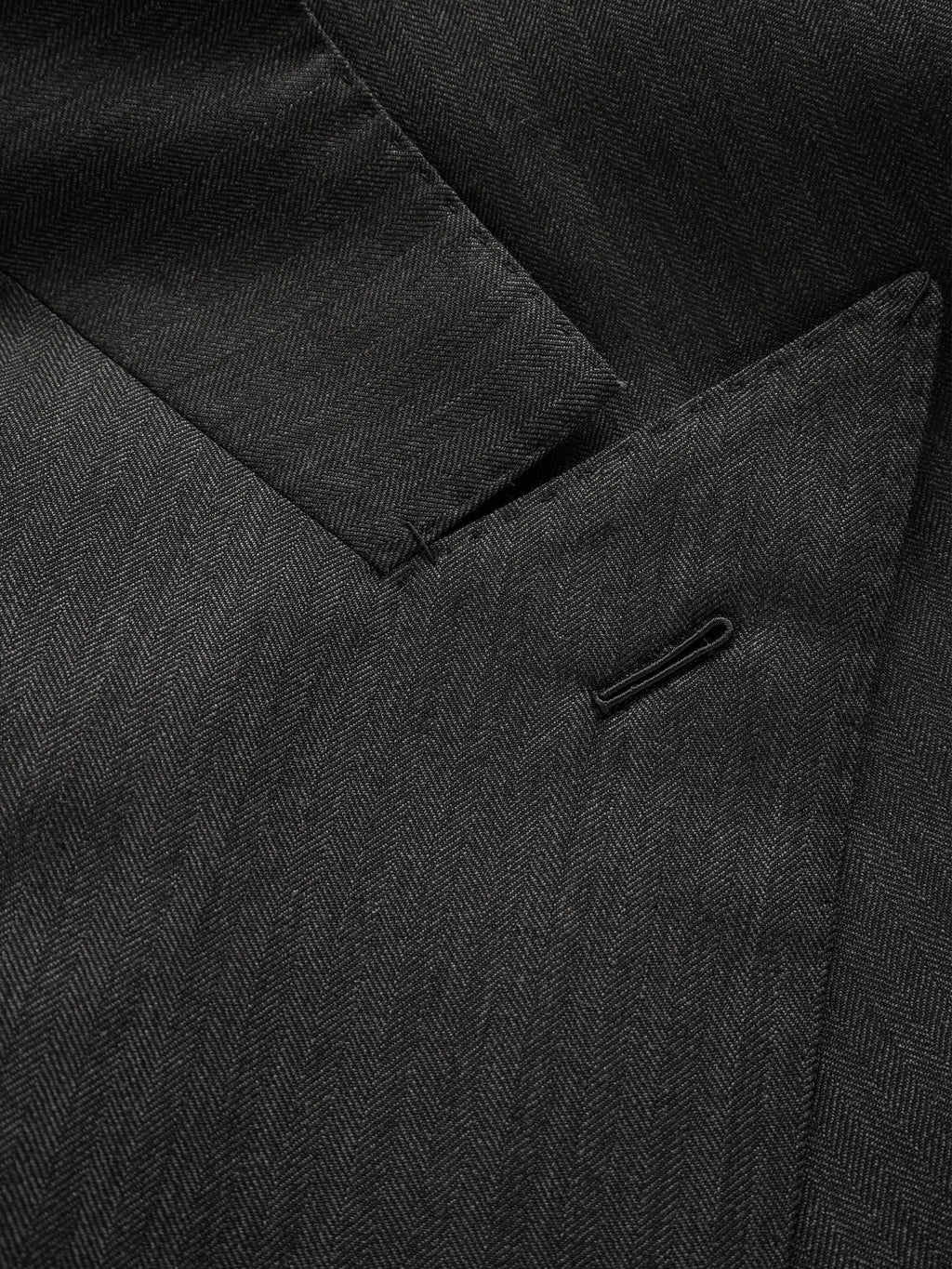 Men's High-Quality 120S Merino Wool Herringbone Suit