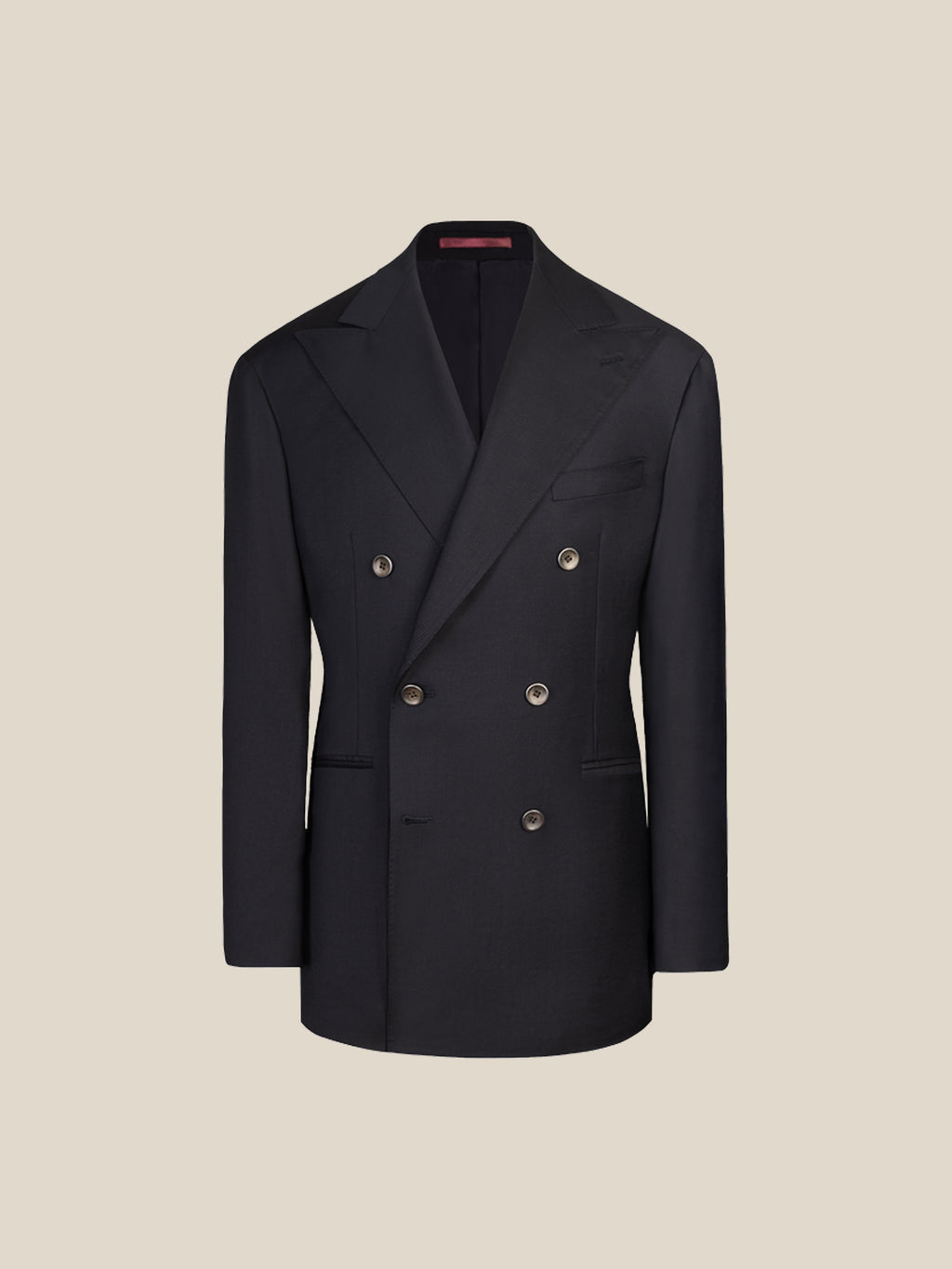 Men's 130S Italian Virgin Wool Double-Breasted Suit