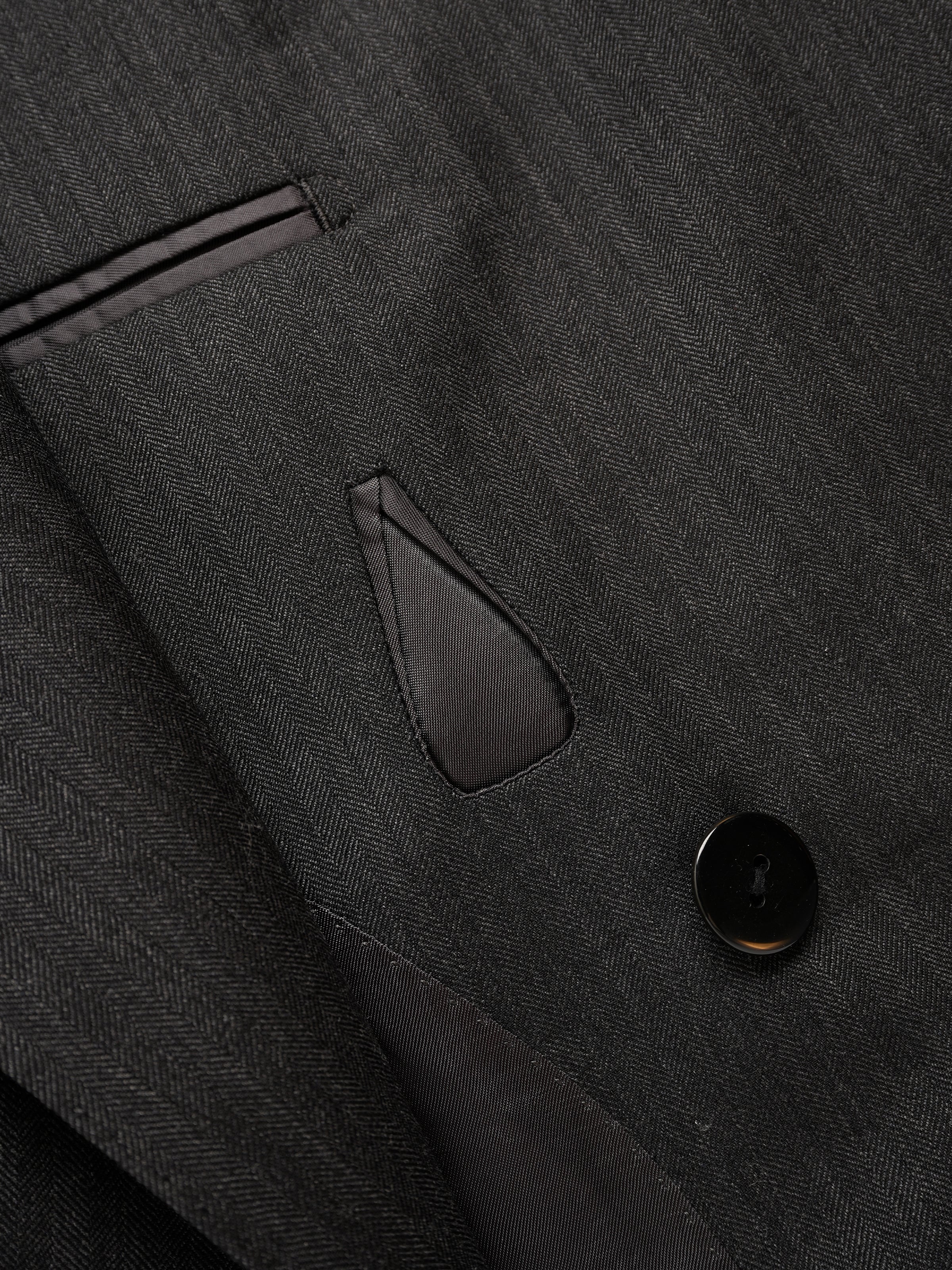 Men's 120S Wool Herringbone Suit